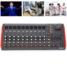12 Channel USB Bluetooth Live Studio Audio Mixer Mixing Console Board 110V