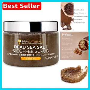 500G Organic Dead Sea Salt Body Scrub – Hydrating & Exfoliating, Coffee - Picture 1 of 11