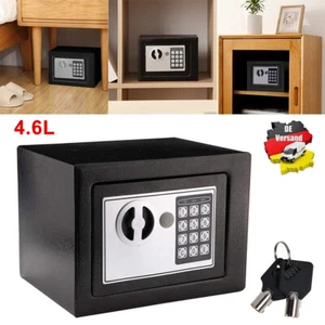 4,6L Safe Tresor Feuerfest Möbeltresor Dokumententresor Geldschrank Wandtresor - Bild 1 von 12