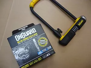 OnGuard 8010c STD U-LOCK Lock D Shackle Combo Combination Security Bike Moped - Picture 1 of 11