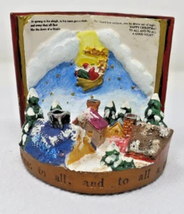 Mini libro de cuentos Russ Berrie Night Before Christmas To all a Goodnight usado en excelente estado - Imagen 1 de 10