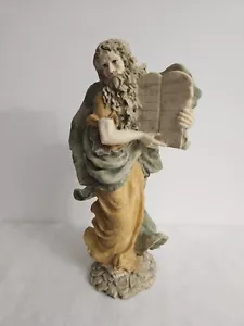 Giuseppi Armani Style Mosses/Ten Commandments Figurine 9"H x 5.5"W - Picture 1 of 8
