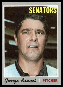 1970 Topps #328 George Brunet  VG-EX-B111R2