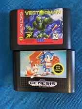 Vectorman & Sonic 2 Sega Genesis Cartridge Only Lot Of 2 Games Cleaned/Tested