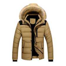 Winter Men Jacket Thick Hooded Fur Collar Men Coats Casual Padded Men Jackets