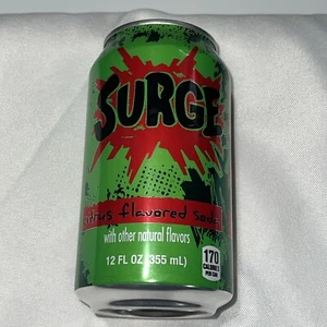 Surge Soda Discontinued 12oz can Collectible Energy Coca Cola Vintage 90s Retro - Picture 1 of 5