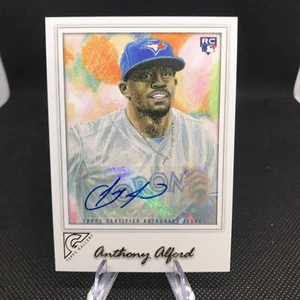 ANTHONY ALFORD AUTO RC 2017 TOPPS GALLERY #82 TORONTO BLUE JAYS ROOKIE - Picture 1 of 3