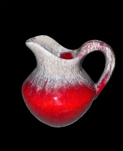 Vintage Beautiful Drip Glaze Pottery Pitcher#22A - Picture 1 of 4