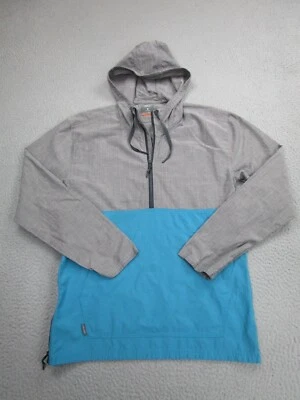Chaqueta Icebreaker Para Hombre S Azul Gris Anorak Sudadera con Capucha Ligera Lana Mezcla de Algodón Foto 1 de 4