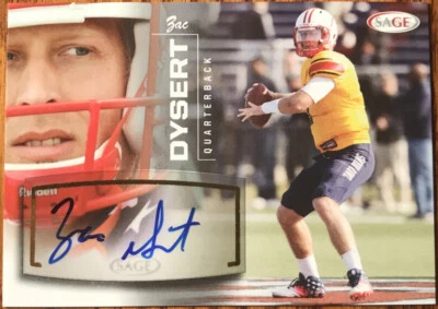 2013 SAGE Autographs Silver Zac Dysert #11 Miami Ohio RedHawks - Image 1 of 2