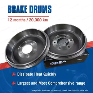 Pair Rear Brake Drums for Holden Early Models HX HZ HQ HJ 1971-1985 - Picture 1 of 2