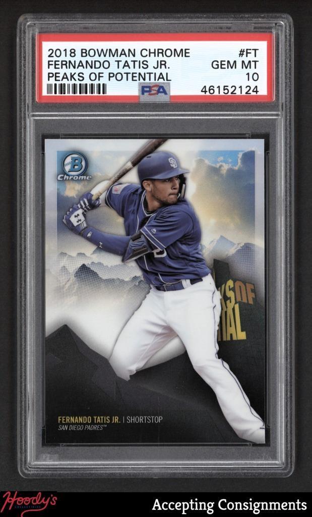 2018 Bowman Chrome Peaks of Potential Refractor Fernando Tatis Jr. ROOKIE PSA 10