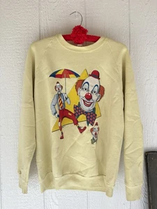 Vintage seltenes Clown hält Regenschirm Sweatshirt 90er groß  - Bild 1 von 9