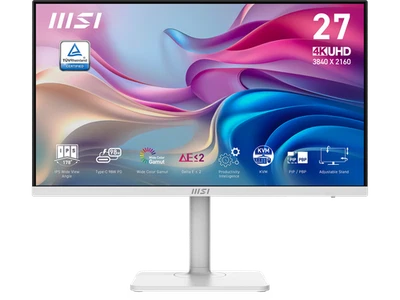 MSI Modern MD272UPHW 27-inch IPS 3840 x 2160 (UHD) Computer Monitor, 60 Hz, - Image 1 of 4