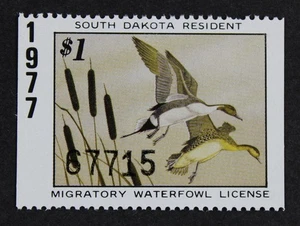CKStamps: US State Duck Stamps Collection South Dakota Scott#4 Mint NH - Picture 1 of 2