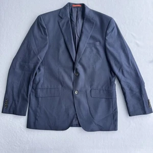 Loro Piana x Daniel Cremieux Navy Blue Super 130's Wool Suit 41 - Picture 1 of 12