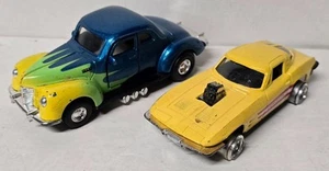 2 TOOTSIE TOYS DIE CAST CARS 1:32 SCALE 1940 FORD COUPE & 1963 CHEVY CORVETTE - Picture 1 of 10