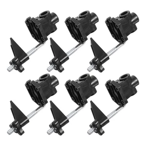 6pcs Desk Lamp Clamp: Metal Table Mounting Clamp Universal C-Clamp Base Stand - Picture 1 of 20