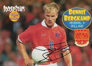 HOLLAND & ARSENAL: DENNIS BERGKAMP SIGNED A4 (12x8) MAGAZINE PICTURE+COA - Picture 1 of 1