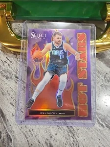 ✨2024-25 Panini Select Luka Doncic Select Certified Green Prizm + Hot Stars - Picture 1 of 2