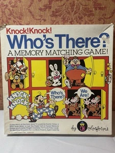 Vintage 1982 Colorforms Knock! Knock! Who’s There? A Memory Matching Board Game - Bild 1 von 7