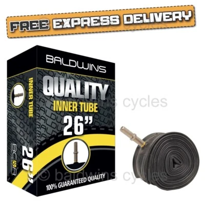 BALDWINS 26 Zoll Mountainbike / Fahrrad Innenrohr SCHRADER Ventil **KAUFEN 4 ERHALTEN SIE 1 GRATIS**