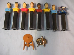 Star Trek Collectors Series PEZ Dispensers & Enterprise & Next Gen Badge - Picture 1 of 12