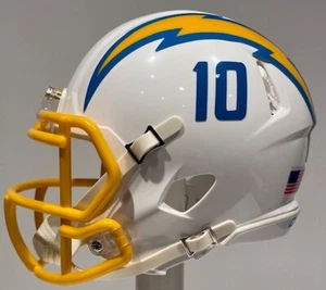 Los Angeles Chargers Justin Herbert Custom Mini Riddell Football Helmet - ANY # - Picture 1 of 7