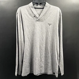 Versace 19-69 Abbigliamento Sportivo SRL Gray V-Neck SweatShirt Pullover L - Picture 1 of 8