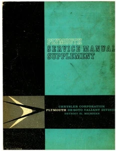 Used Plymouth Savoy Belvedere and Fury Service Manual Supplement 1961 - Picture 1 of 1