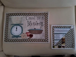 Patchwork Tischset Handarbeit Baumwolle - Bild 1 von 1