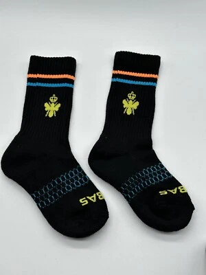 NUEVO UN PAR DE CALCETINES BOMBAS NIÑO/JUVENTUD EXTRA PEQUEÑOS (1.5--8.5) DOBLE POLIÉSTER Foto 1 de 4