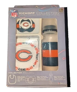 Chicago Bears Kickoff Collection Baby Set Bottle Pacifier Bib NFL Football - Picture 1 of 2