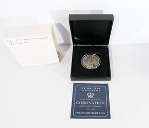 2018 Jersey £5 Proof Coin Queen’s Coronation 65th Anniversary Commemorative XC43 - Picture 1 of 6