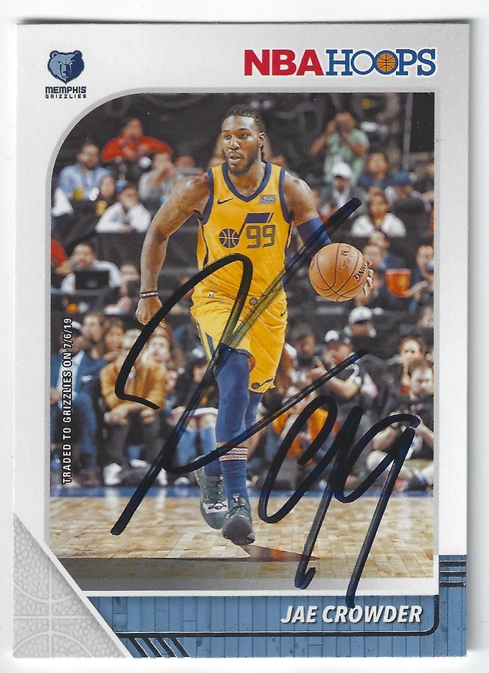 TARJETA FIRMADA JAE CROWDER UTAH JAZZ CELTIC BUCKS MAVERICKS HEAT GRIZZLIES CAVALIER Foto 1 de 1