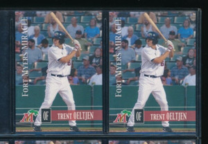 Lot (2) 2005 Grandstand #25 Trent Oeltjen Fort Myers Miracle (FS44) SWSW6