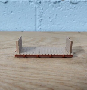 HOn30 Scale 18ft BULKHEAD FLAT kit. No trucks/couplers. OXIDE RED. 3D Print NEW! - Picture 1 of 4