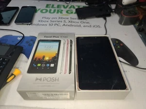Teléfono Posh Equal Plus X700 DONANTE DEFECTUOSO - Pantalla rota - Caja de alimentación - Piezas - Leer - Imagen 1 de 16
