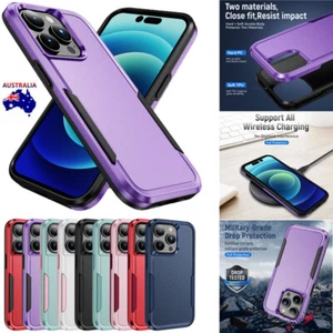 For iPhone 16e 16 15 14 13 12 11 Pro Max 8 Plus Shockproof Heavy Duty Case Cover - Picture 1 of 77