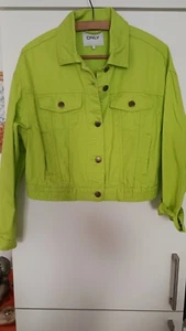 Only Damen Jeansjacke in Neon Grün Gr. M - Bild 1 von 2