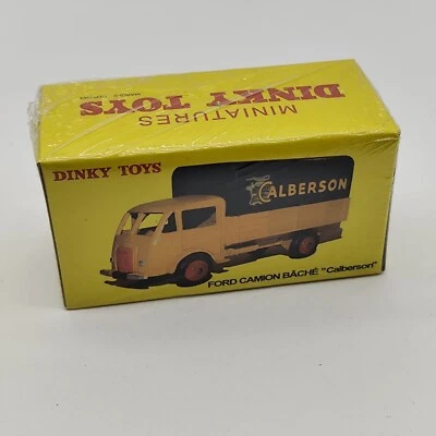 DINKY TOYS 25V FORD CAMION BACHE 1950 CALBERSON MODELLINO NUOVO - Immagine 1 di 2