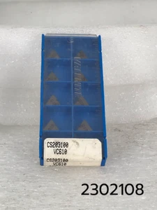 TPG 221 VC610 New Full Package of 10 Valenite Tungsten Carbide Inserts - Picture 1 of 6