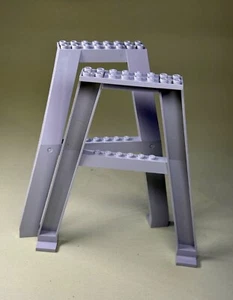 2x Lego Crane Base 16x4x16 Light Gray MAX. 11 1/3 M Support Bracket 2635pb03 - Picture 1 of 3