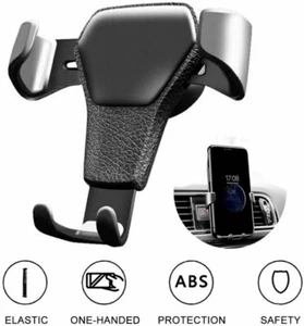 Gravity Car Mount Air Vent Phone Holder for iPhone X XR XS Max Samsung S10 Note9 - Picture 1 of 9