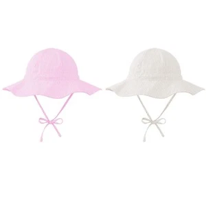 Baby Girl Sun Hat Infant Wide Brim Hats Baby Boy Beach Hat UPF 50+ Toddler Ca... - Picture 1 of 5