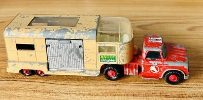 1969 DODGE TRACTOR & ARTICULATED HORSE VAN Matchbox KINGSIZE K-19 TOY - Image 1 of 4