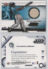 2001 Fleer Focus Feel The Game Gold /50 Preston Wilson