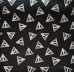 harry potter deathly hallows fun fabric 12 by 11 inch USA - Picture 1 of 2