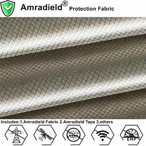 EMI/EMF/Radiation/Microwave Shielding Fabric-Silver Fiber Ripstop for Clothes