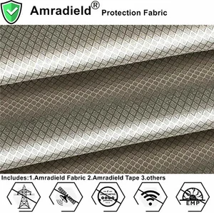EMI/EMF/Radiation/Microwave Shielding Fabric-Silver Fiber Ripstop for Clothes - Picture 1 of 5